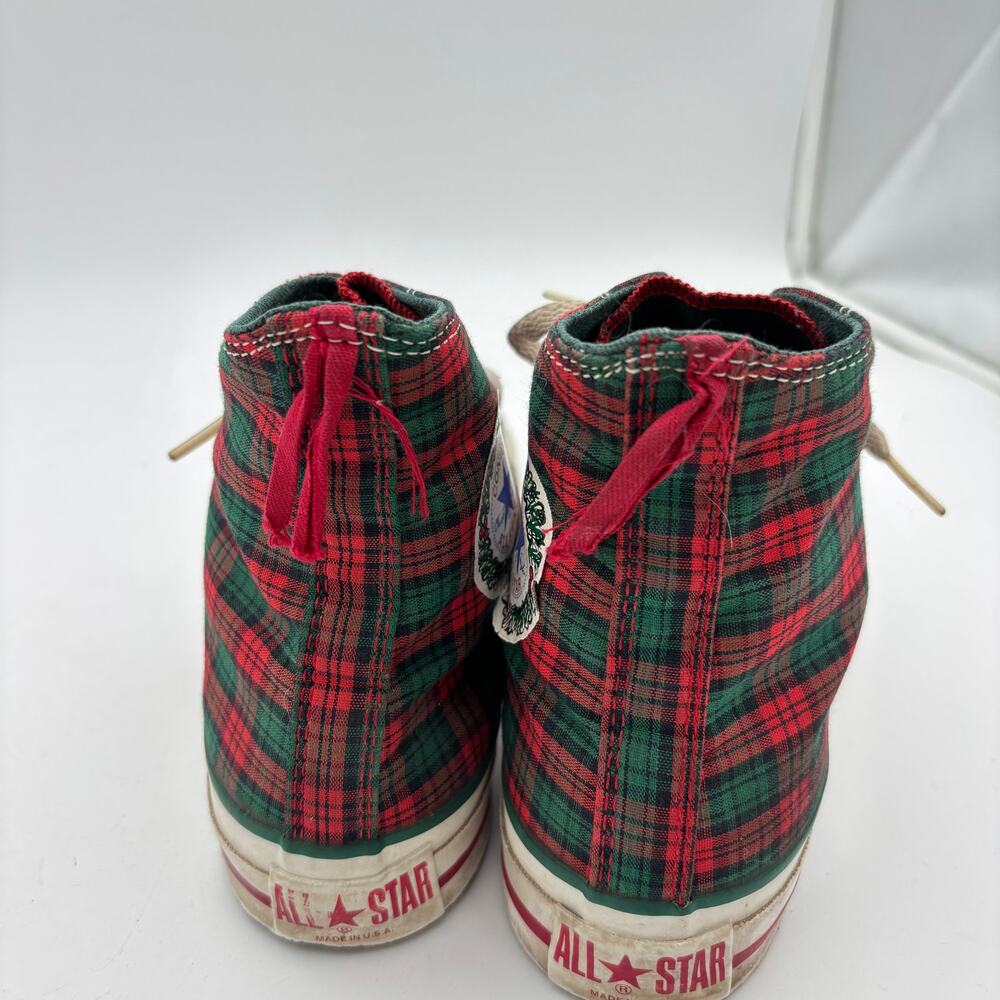 Vintage 90s Converse Chuck Taylor All Star Sneakers Shoes Men's 8.5 Christmas - Picture 10 of 16